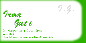 irma guti business card